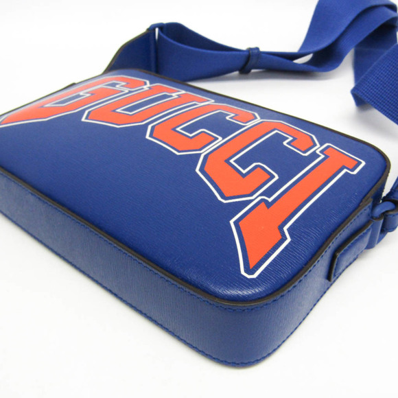 GUCCI Blue Leather Shoulder Bag - Picture 5 of 11